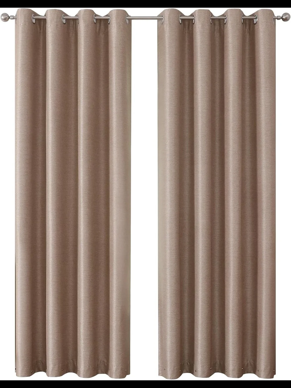 Airwill Linen Look Blackout Curtains, Thermal Insulated - 52